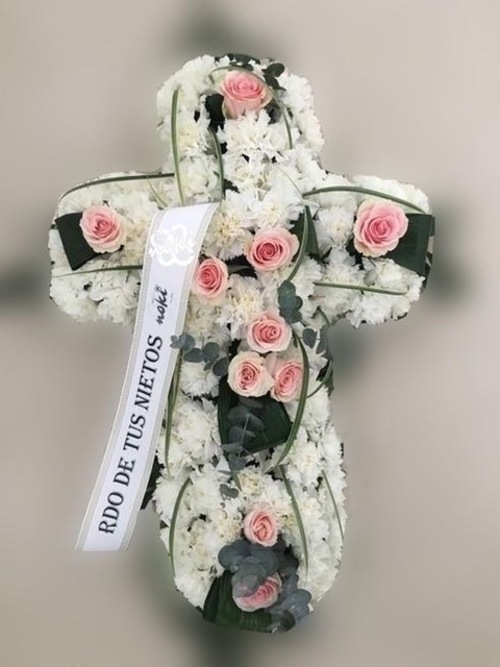 CRUZ MORTUORIA GRANDE TONOS PASTEL
