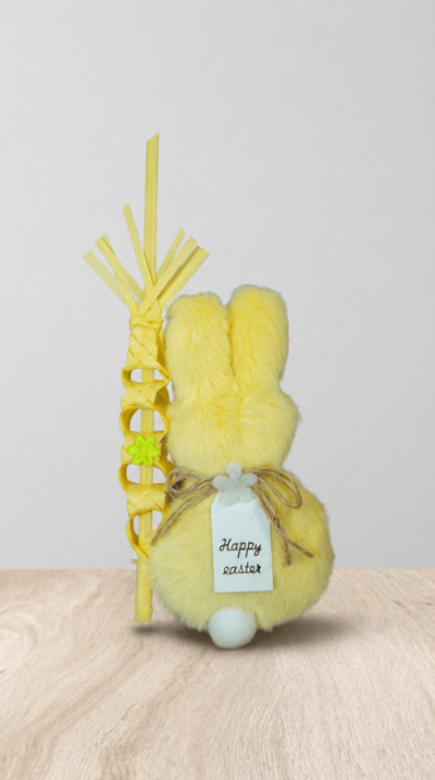           IMÁN DE NEVERA OSITO DE PELUCHE CON PALMA NATURAL