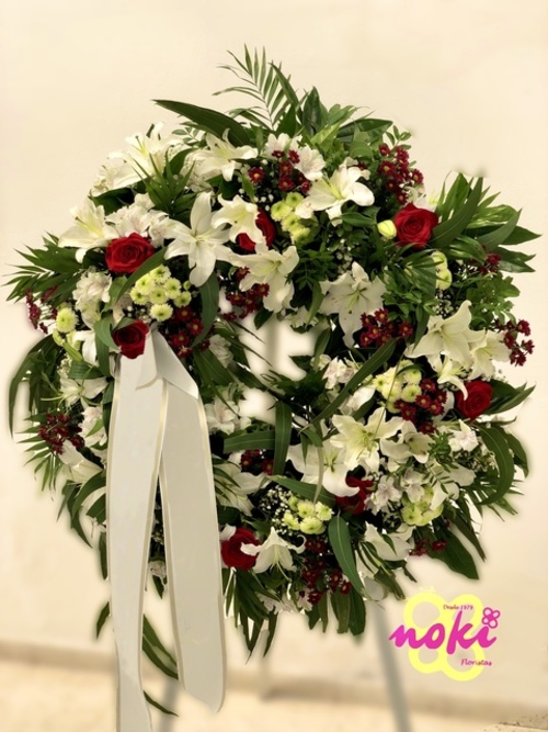 Corona de flores variadas Elegancia