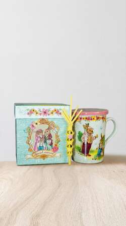         TAZAS DE CERÁMICA PARA INFUSIONES CON PALMA NATURAL